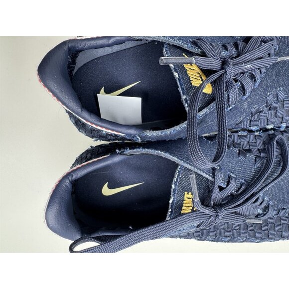 Nike Air Footscape Woven Raw Denim Obsidian HF1759-400 Women's Size 10 - Picture 8 of 10